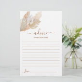 ボーホパンパスグラスアドバイスのためのママはカードになる (スタンド正面)