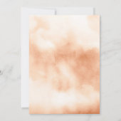 ボーホパンパスグラス乾燥パーム葉ズ木結婚材 招待状 (裏面)