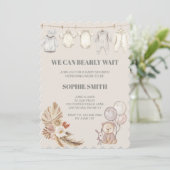 ボーホパンパスベイビーシャワーを待つことができる 招待状 (スタンド正面)