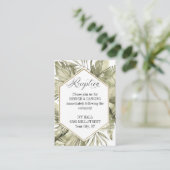 ボーホパーム結婚リーフのフレーム エンクロージャーカード (スタンド正面)