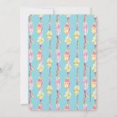 ボーホフェザービーズ水色リハーサルディナー 招待状 (裏面)