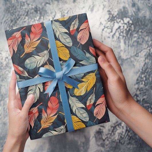 ボーホフェザー ラッピングペーパー