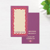 ボーホフレームイヤリングネックレスジュエリー表示カード (デスク)