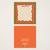 ボーホフレームイヤリングネックレスジュエリー表示カード (正面&裏面)