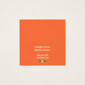 ボーホフレームイヤリングネックレスジュエリー表示カード (裏面)