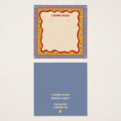 ボーホフレームイヤリングネックレスジュエリー表示カード (正面&裏面)