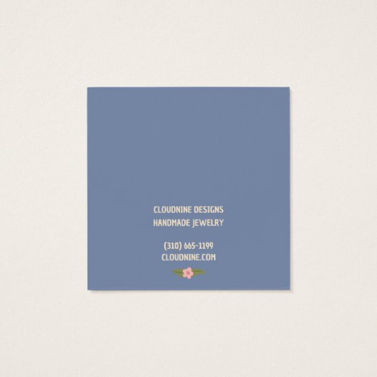 ボーホフレームイヤリングネックレスジュエリー表示カード (裏面)