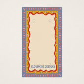 ボーホフレームイヤリングネックレスジュエリー表示カード (正面)