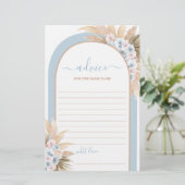 ボーホブルーパンパスグラスアドバイスのためのママはカードになる (スタンド正面)