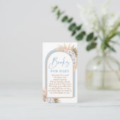 ボーホブルーボーイパンパスグラスブックベビーカード エンクロージャーカード (スタンド正面)