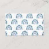 ボーホブルーレインボーブックベビーエンクロージャカード エンクロージャーカード (裏面)