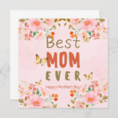 ボーホマザーズのデイグリーティングカード 招待状 (正面/裏面)