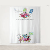 ボーホミス・トゥ・ミセス ブライダルシャワー フォトブース タペストリー (正面)