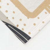 ボーホムーンアンドスターズパーソナライズされたベビーマイルストーン フリースブランケット (角)