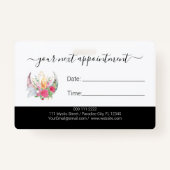 ボーホムーンクリスタルフラワーズフローセラピスト バッジ (裏面)