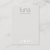 ボーホムーンフェイズイヤリング表示ホルダー 名刺 (正面)