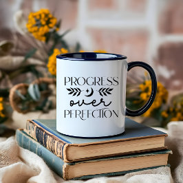 ボーホムーンブラック&ホワイト極楽天人 マグカップ