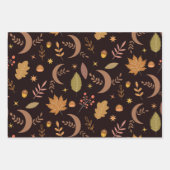 ボーホムーン紅葉模様 ラッピングペーパーシート (正面3)