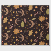 ボーホムーン紅葉模様 ラッピングペーパー (フラット)