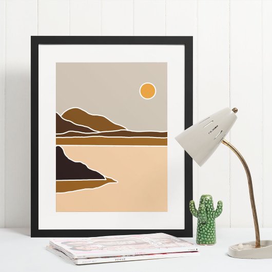 ボーホモダン壁画プリント ポスター