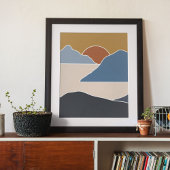 ボーホモダン壁画プリント ポスター