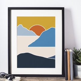 ボーホモダン壁画プリント ポスター