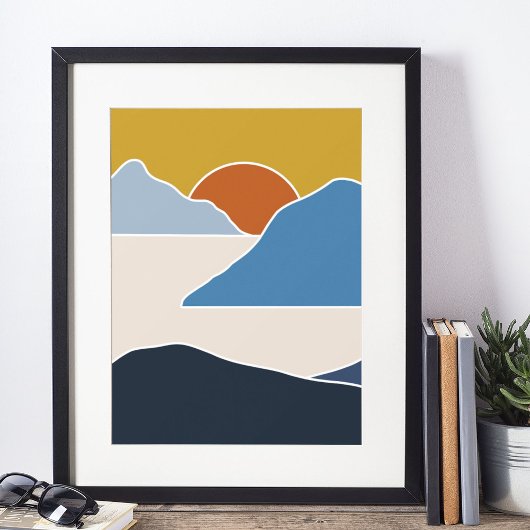 ボーホモダン壁画プリント ポスター