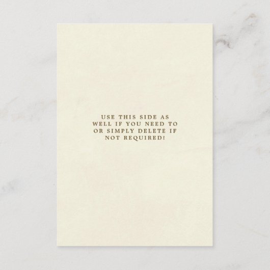 ボーホラベンダー結婚フローラ情報カード エンクロージャーカード (裏面)