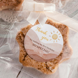 ボーホリトルサンシャイン誕生日ステッカーラベル ラウンドシール