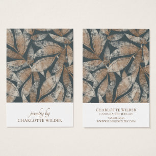 ボーホリーフパターンイヤリング表示カード