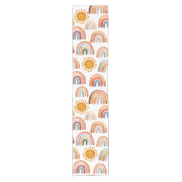 ボーホレインボーとサンウォーターの色 ショートテーブルランナー