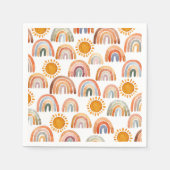 ボーホレインボーとサンウォーターの色 スタンダードカクテルナプキン (正面)