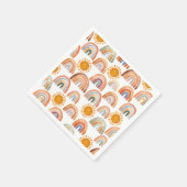 ボーホレインボーとサンウォーターの色 スタンダードカクテルナプキン (角)