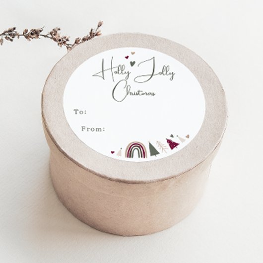 ボーホレインボーとハートがホイすてきルから ラウンドシール