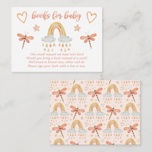 ボーホレインボーウォーターカラートンフライベビー エンクロージャーカード (正面/裏面)