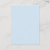 ボーホレインボーウォーターカラーブルーブックスベイビーシャワー エンクロージャーカード (裏面)