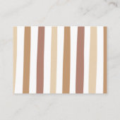 ボーホレインボーガールまたはボーイベビーシャワーおむつラッフル エンクロージャーカード (裏面)