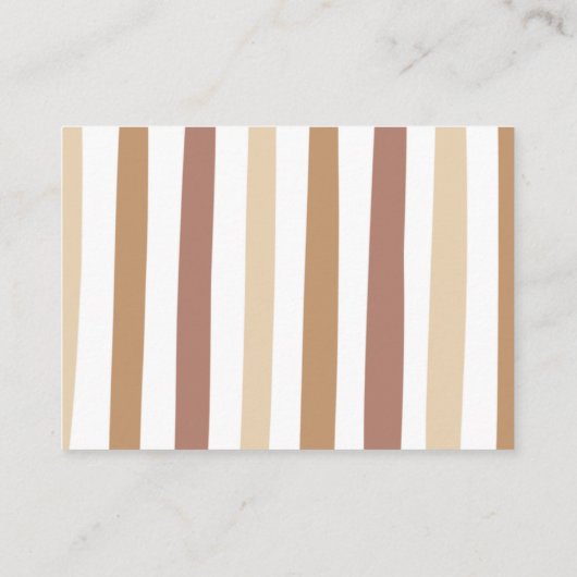 ボーホレインボーガールまたはボーイベビーシャワーおむつラッフル エンクロージャーカード (裏面)