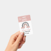 ボーホレインボースクール先生または学生証 バッジ (手持ち)