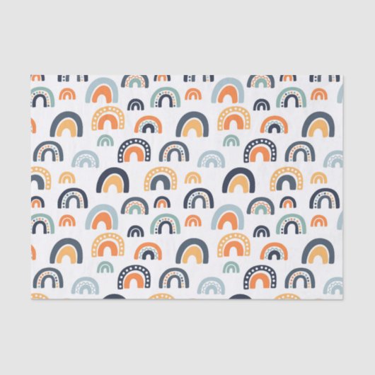 ボーホレインボーパターン 薄葉紙 (正面)