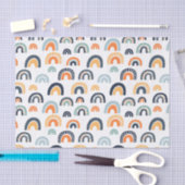 ボーホレインボーパターン 薄葉紙 (クラフト)