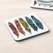 ボーホレインボーフェザー コースター (左側)