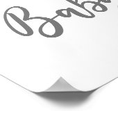 ボーホレインボーベビーシャワーウェルカムサイン ポスター (角)