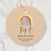 ボーホレインボーポップ・アートのイット彼女がポップ フェイバータグ (裏面)