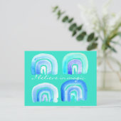 ボーホレインボー魔法ブルー ポストカード (スタンド正面)