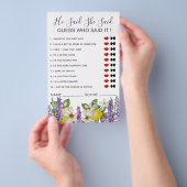 ボーホレモン&ラベンダー彼は彼女がゲームを言ったと言った チラシ (ハンドル)