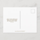 ボーホワイルドフラワーウェディング日付葉書を保存 案内ポストカード (裏面)