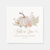 ボーホーなパンプキンが恋に落ちる スタンダードカクテルナプキン (正面)