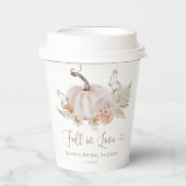 ボーホーなパンプキンが恋に落ちる 紙コップ (正面)