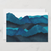 ボーホーな山々での新年の新しい冒険へのエンゲージメント 案内状 (裏面)